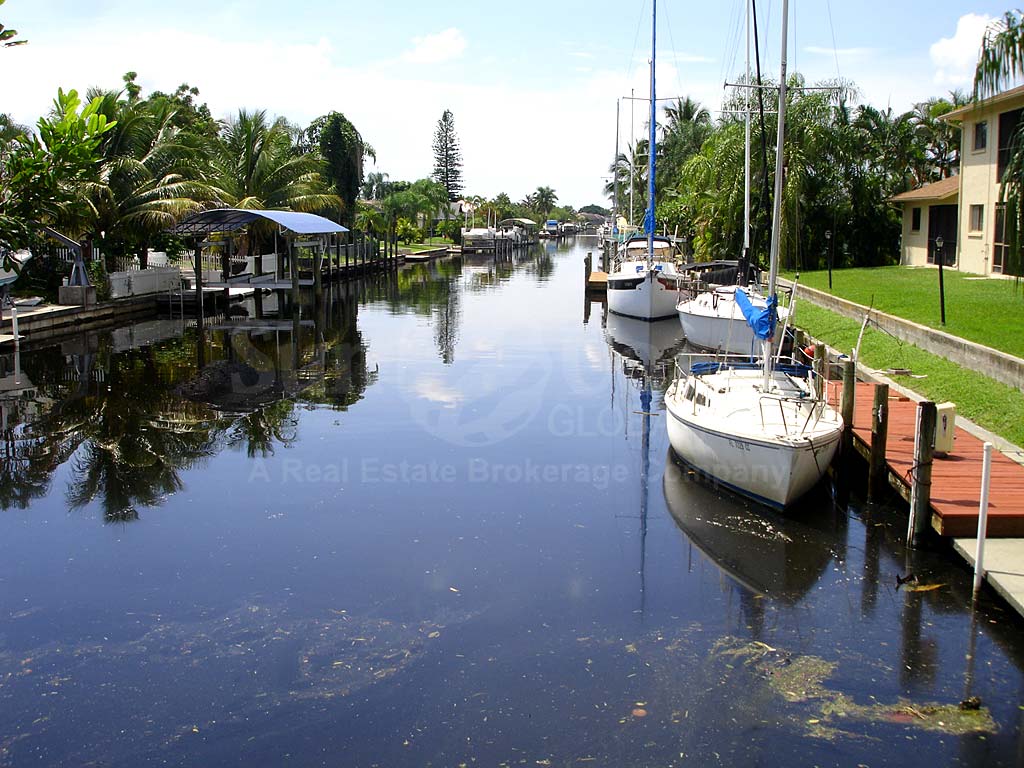 View Down the Canal From Bimini Basin Condos